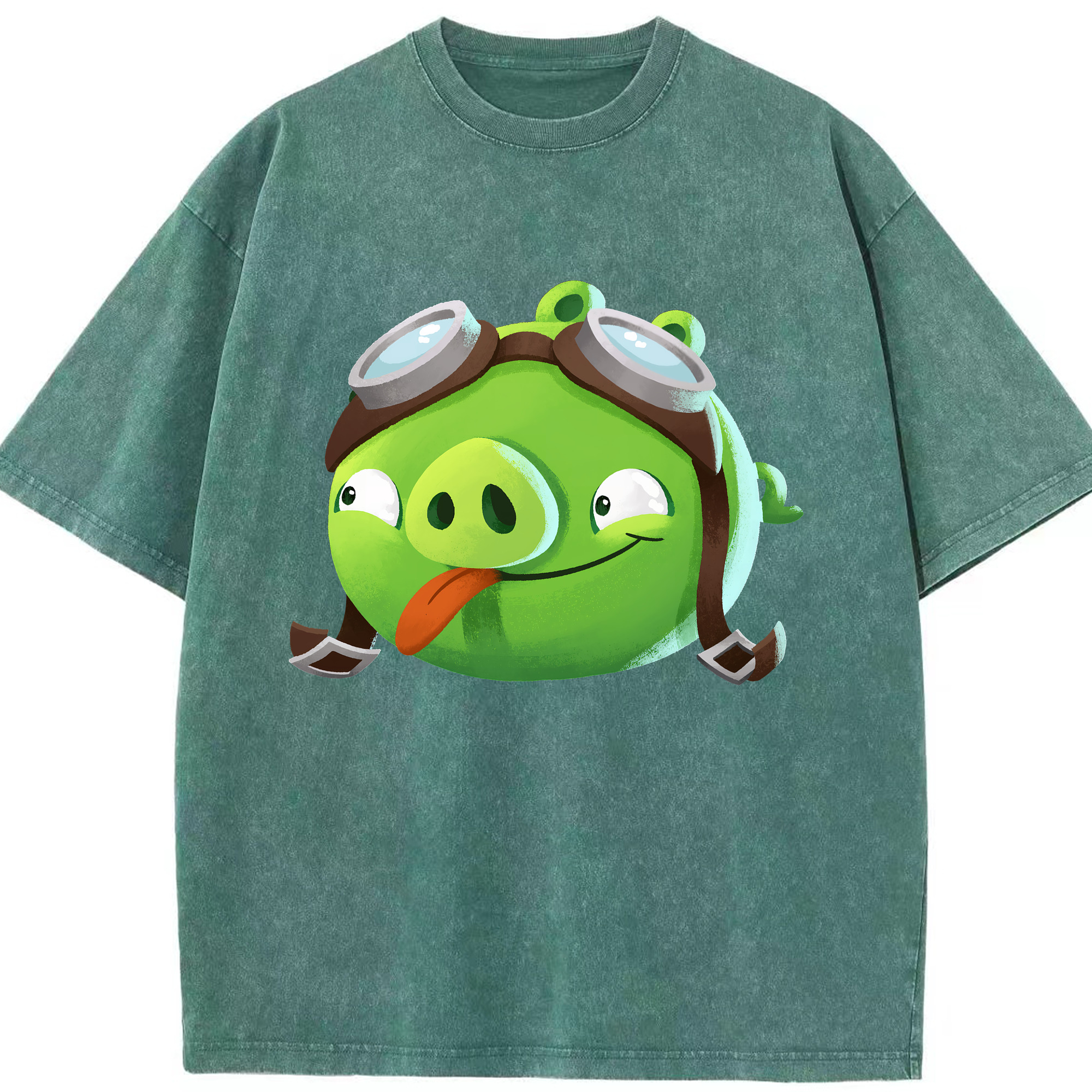 （画像用） Angry Birds アングリーバード 綿100% ヴィンテージ風 半袖Tシャツ（フロントプリント）